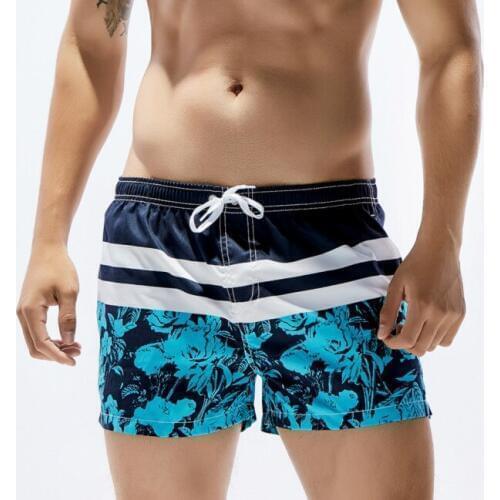 2017 New Bermuda Board Beach Shorts Men Swim Shorts Swimwear Polyester Quick Dry Man Surf Short Sea Mens GYM Sport Sweatpants