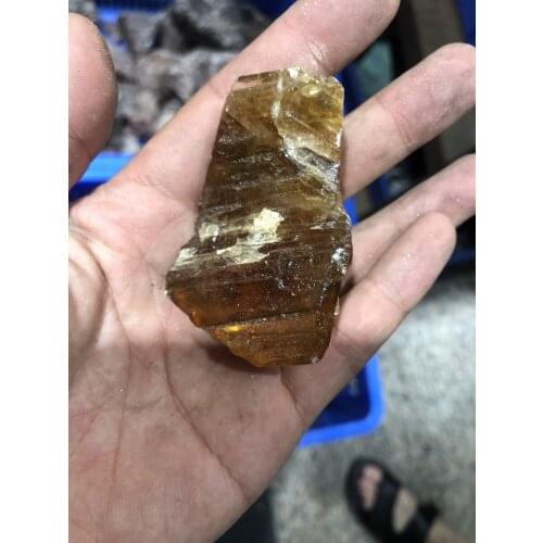 Wholesale 1pcs 100% Natural Brown Calcite Stone,Raw Miner Material Speciment Display, Warping Cutting,Hand Jewelry 30mm