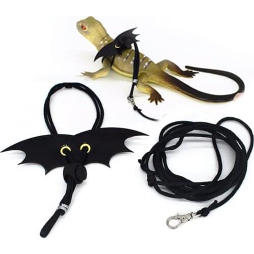 Reptile Lizard Rope Leash Lguana Iguana Squirrel Traction Small Pet Outing Restraint Collar Adjustable Size