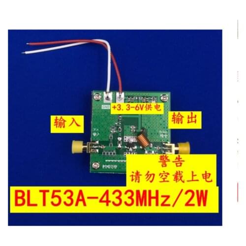 433M 2W RF Power Amplifier BLT53A Broadband High Power And High Gain Heat Sink