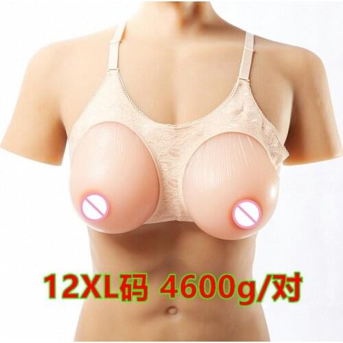 Silicone Fake False Breast crossdresser silicone breast form silicone breast chest prosthesis 4600g HH/I/J/K /L/M/ N