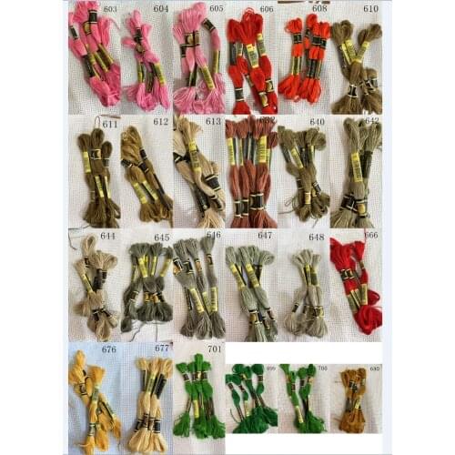 TOP SELLING 10 pieces cross stitch threads / cross stitch embroidery thread / Custom threads colors 02