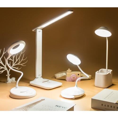 Three-speed LED Desk Lamp Foldable Dimmable Touch Table Lamp USB Powered table Light night light touch dimming portable lamp