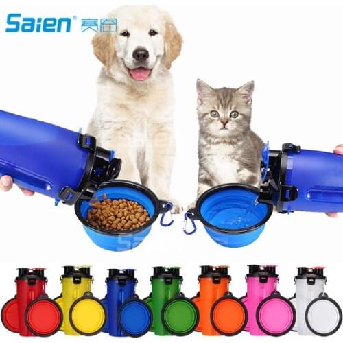 Outdoor Tableware Dog Water Bottle, Portable Leak Proof Water Cup Bowl with Big Trough,Outdoor Water Drinking Bottle