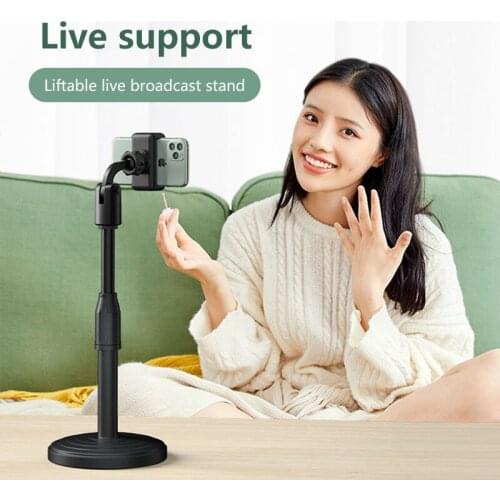 Universal Desk Tablet Holder Portable Adjustable Height Desktop Mobile Phone Holder Stand For IPad IPhone Huawei For Phone Live