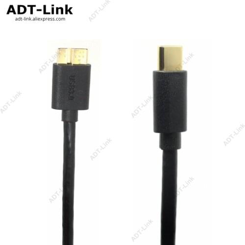 USB 3.1 Type c to Micro USB 3.0 B Micro-B Type-c HDD Data Cable USB 3.1 data cable Suitable for Mobile Storage laptop,Smartphone