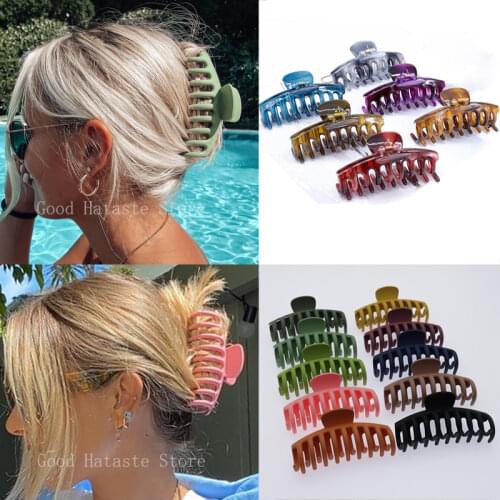 Hot Sale Claw Clip Large Hairpins Barrette Crab Hair Claws Bath Clip Ponytail Clips for Women Girls Headwear Hair Accessories