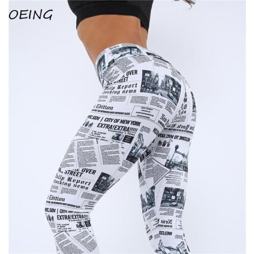 Womens Yoga Pants Fitness High Waist Print Tights Trousers Workout Gym Clothing Gym Accessories Leggings
