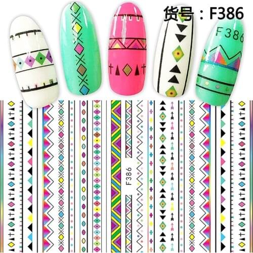 1 sheet ultra thin nail art decorations stickers striping tape liner adesivos manicure decals nails accessoires F384-88