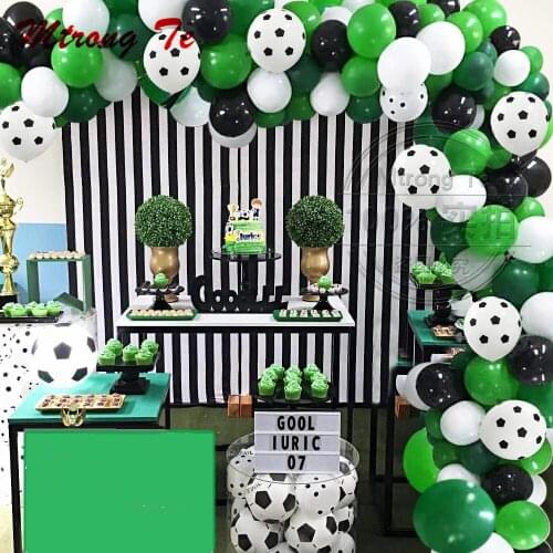 1set Soccer Game Theme Party Balloon Arch Garland Kit Football World Cup Balloons Birthday Party Decoration Latex Air Globos
