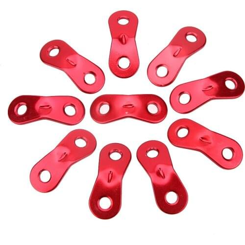 10Pcs Outdoor Camping Aluminum Alloy Cord Guyline Runners Rope Tensioners Tent Guy Line Rope Tensioners Travel kit ACcessory
