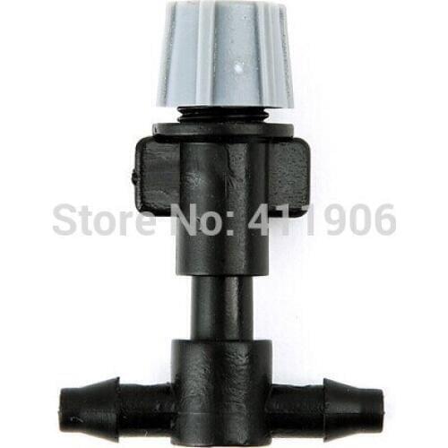 50pcs/lot Garden Misting Atomizing Micro Sprinkler one way sprayer nozzle with 1/4 inch tee barbed irrigation fittigs free ship