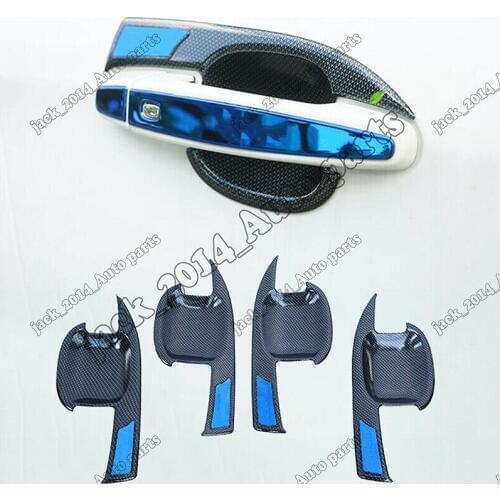 ABS Carbon fiber Side door handle bowl cup cover trim For Chevrolet Equinox 2017-2018