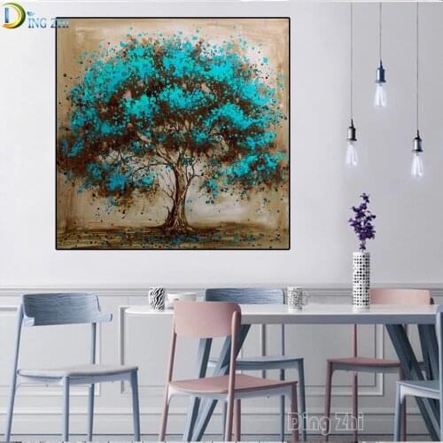 Abstract Landscape Full Square/Round Drill 5D DIY Diamond Painting "Fluorescent Tree " 3D Embroidery Cross Stitch 5D Home Decor