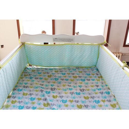 Promotion! 5PCS Crib Bedding Set Jogo De Cama baby bed bumper Baby Cot Bed Linen Set (4bumper+bed cover)