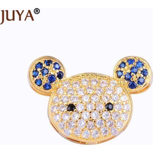 Supplies For Jewelry Wholesale Newest Cute Animal Zircon Crystal Spacer Beads For DIY Beaded Beads Charms Jewelry Making