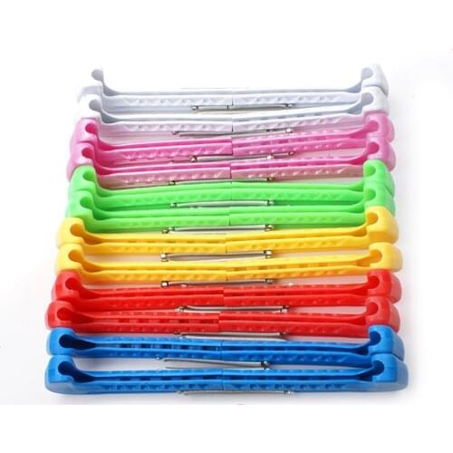1 Pair Figure Skate Shoe Cover Ice Knife Blade Protector Sleeve Nylon PVC Cold-resistant Adjustable Anti-slide 5 Colors