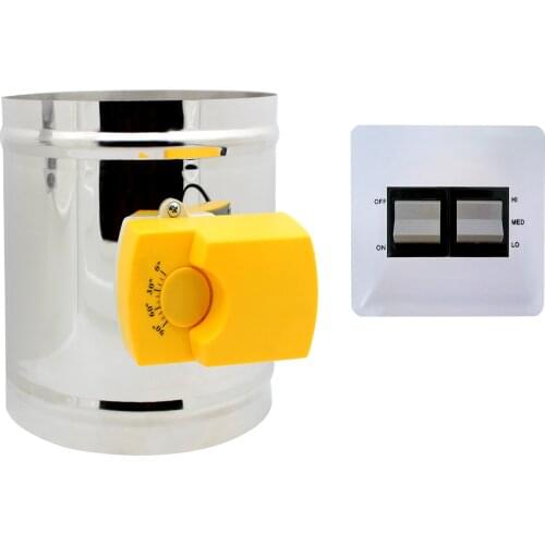 3 Positions 220v electric Motorized Damper Vent 4N HVAC ducting Valve motorised air duct Vent 80 100 125 150 200 250 mm