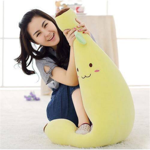 Fancytrader Realistic Fruits Banana Plush Toy Big Soft Stuffed Anime Banana Pillow Doll 100cm 39inch
