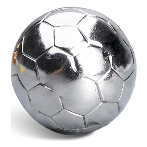 11XC Soccer Ball Shape Whiskey Stone Chilling Rocks Stainless Steel Reusable Ice Cubes for Cooling Wine Drinks Beverage Drinking