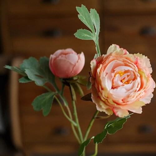 Peony simulation flower Peony home autumn wedding decoration flower silk cloth classical peony