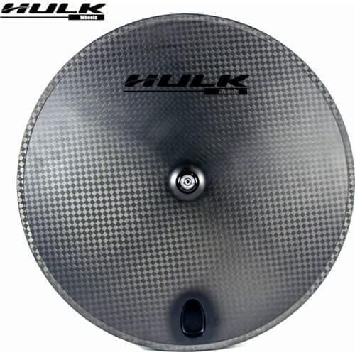 HULKWHEELS 12K full carbon fiber 700C road disc wheel clincher carbon Wheels for road bike TT bike track bike wheelset