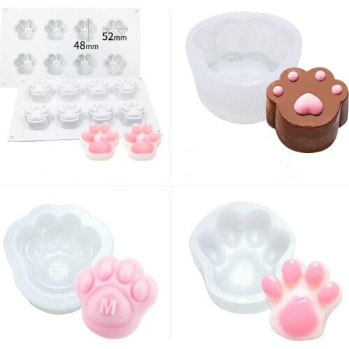 Cat Claw Fondant Cake Silicone Mold Resin Mold Mousse Cake Mold Soap Making Candle Making Kit DIY Mirror Epoxy Mold Fondant Tool