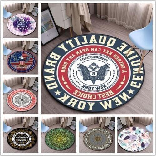 Creativity Round Carpets for Living Room Decor Carpet Kids Room Computer Chair Mat rugs bedroom large Area Rug 60-180cm diameter