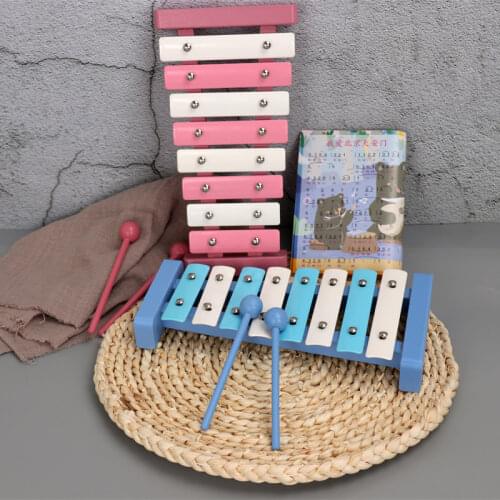 8 Scales hand playing xylophone baby musical wood toys 2-4 Years Educational kids piano xylophone musical instruments children