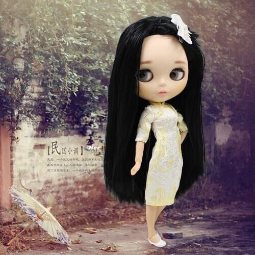 ICY DBS Blyth doll joint body ancient embroidery Cheongsam dress