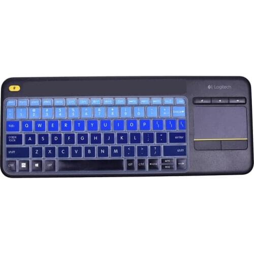 For Logitech K400 Plus Mechanical Wireless Bluetooth Waterproof Silicone Keyboard Cover Protector Wireless Touch TV Keyboard