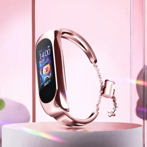 For my Band 5 Strap Metal Bracelet for Xiaomi Mi Band 3 4 Wristband Stainless Steel Watchband Miband 6 Replacement Accessories