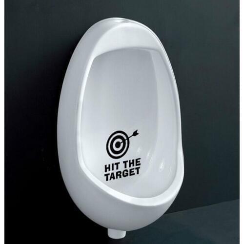Fashion Individual Character And English Letter Hit TheTarget Toilet Sticker Bathroom Home Decoration