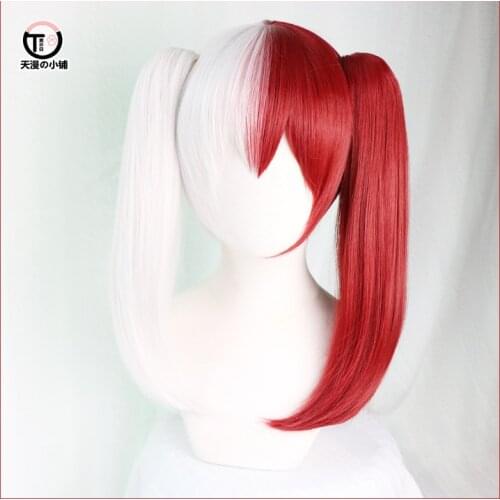 My Hero Academy Blast Frozen Turn/cos wig red-and-white styling