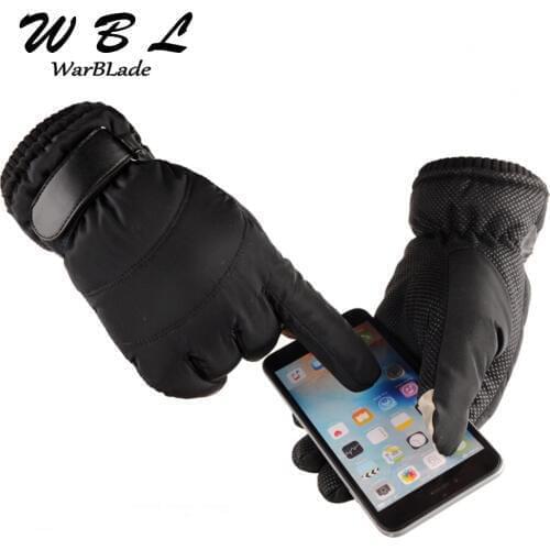 Men Mittens Anti Slip Men Driving Motocycle Gloves Luxury Cotton Winter Screen Gloves Unisex Women Sports Military Glove