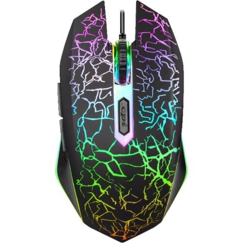 Gaming Mouse Wired USB Optical Computer Mice with RGB Backlit Ergonomic Gamer Laptop PC Mouse Windows 7/8/10/XP