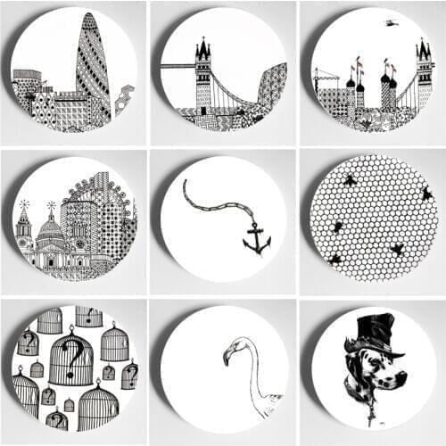 Rory Dobner Wall Plate Decorative Plate Pure Handmade Wall-Hanging Home Bar Studio Wall Background Ornaments