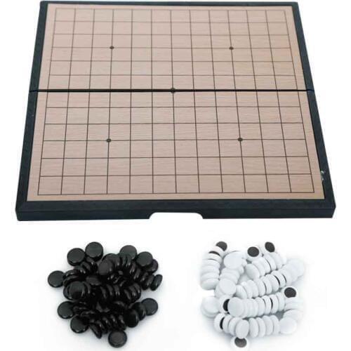 Educational Magnetic Gomoku Children Go Board Game Entertainment Small Parent Child Toys Durable Folding Portable Student Gift