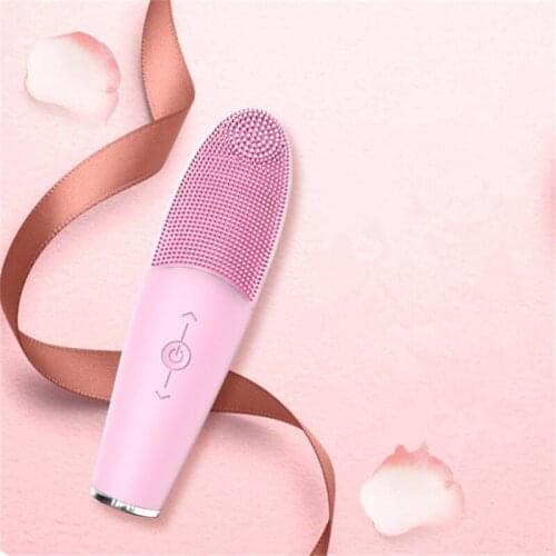 Silicone Face Washing Machine Ultrasonic Vibration Waterproof Facial Cleansing Brush