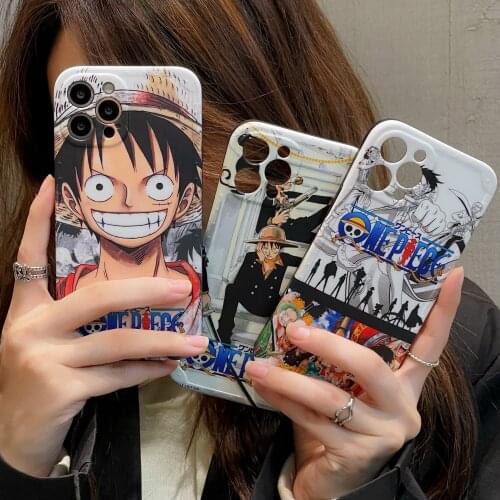 One Piece Japan Anime Zoro Luffy Phone case cover for iphone 7 8 Plus SE2 11 PRO X XS Max XR Silicone soft luxury Coque
