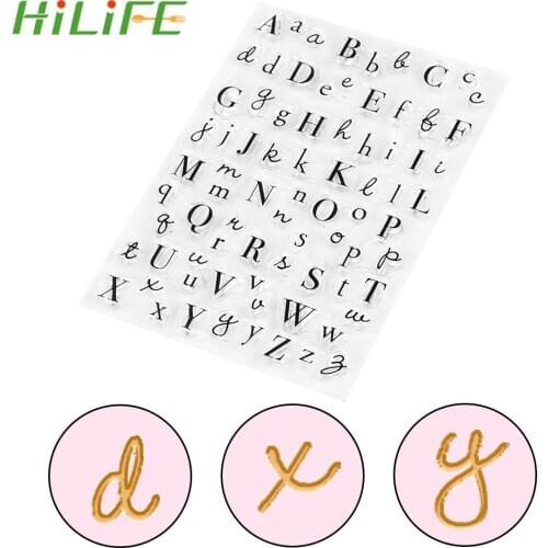 DIY Silicone Clear Cake Cookie Decoration Tool Sticky Decorating Fondant Tools Letter Alphabet Easy to Clean Embosser Stamp