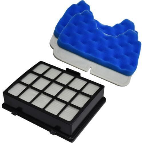 5pcs/lot Hepa filter & foam filter replacements for samsung DJ97-00492A SC6520 SC6530 /40/50/60/70/80/90 vacuum cleaner parts