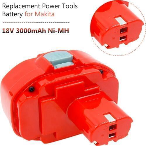 18V Ni-MH 3000mAh PA18 Replacement Battery for Makita Power Tools 1822 1823 1834 1835 192827-3 5036DA 5046DA 6343D 6347D