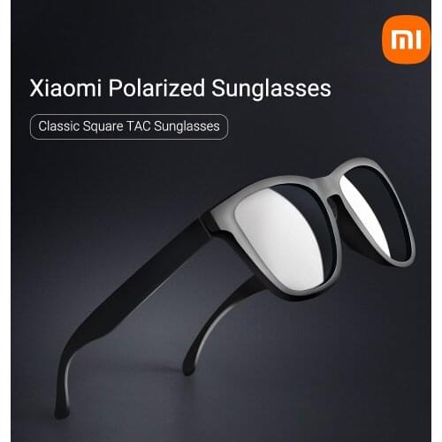 Xiaomi Mijia Polarized Sunglasses Classic Square Selfrepairing TAC Polarizing Lens No Screw Sunglasses Film Unisex Sunglasses