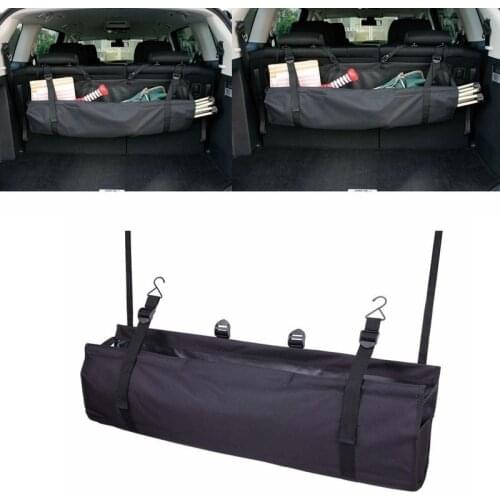 Universal Large Capacity Car Trunk Organizer Adjustable Multi Hanging Pocket Backseat Oxford Storage Bags