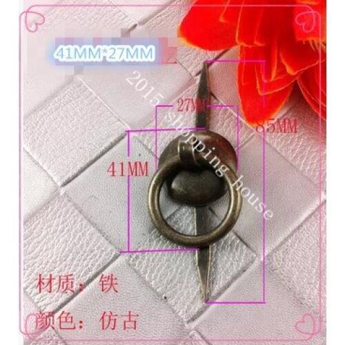 Packing box iron small sun handle decorative handle paper box drawer antique door handle 41mm*27mm