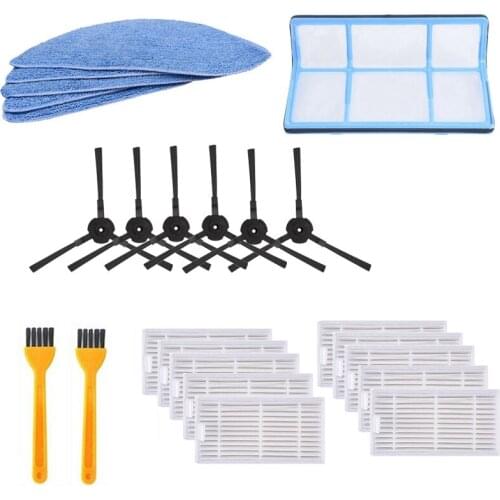 Vacuum Robot Cleaner Parts Side Brush Primary Dust Filter Mop Hepa Filter for Ilife V5 V5S V3 V3S V5Pro V50 V55 X5 V5S