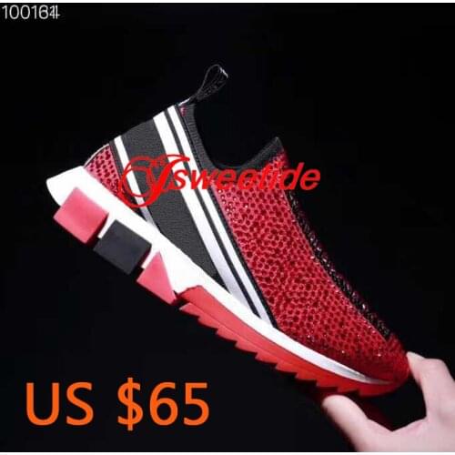 Knitting Sports Casual Shoes Luxury Designer Women Lace-up Sports Shoes Genuine Leather Comfortable Casual Sneakers Shoes