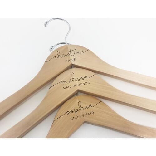 | Engraved Hanger | Wedding Hanger | Bridal Dress Hanger | Personalized Hanger | Bride Hanger | Bridesmaid Hangers | Weddings