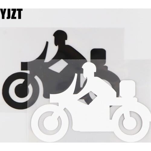 YJZT 16CM*10.5CM Motorcycle Pattern Car Sticker Decorative Vinyl Decal 1A-0157